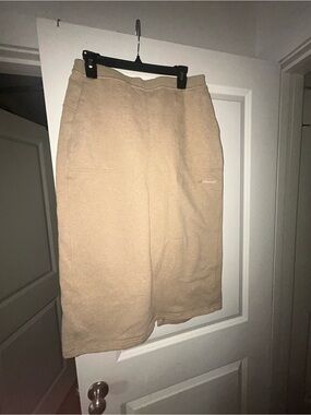 lululemon athletica Neutral Beige Terry Midi Skirt